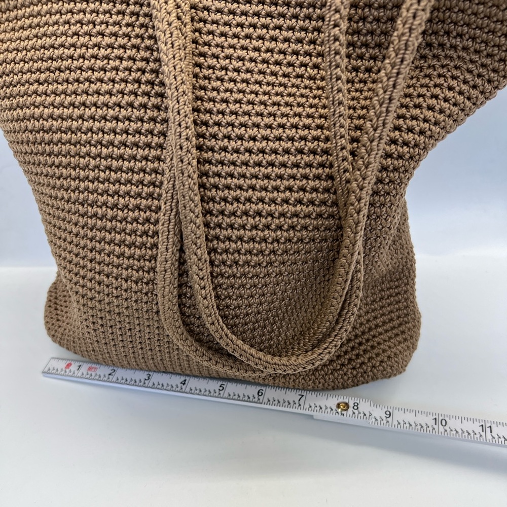 The Sak Woven Crochet Tote Bag in Brown - Picture 3 of 6